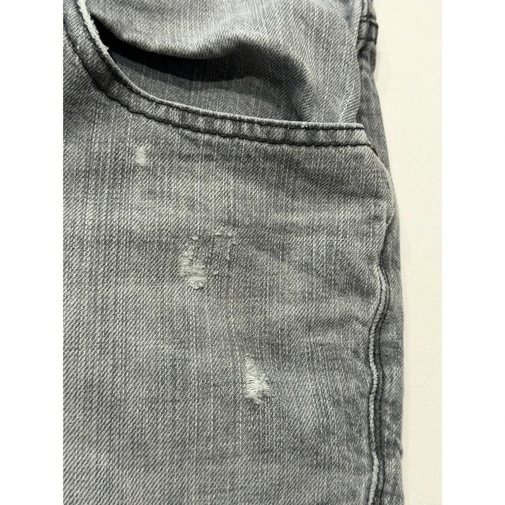 Rock & Republic Twister Jeans Mens 36 Gray Distressed Bootcut Vintage Denim